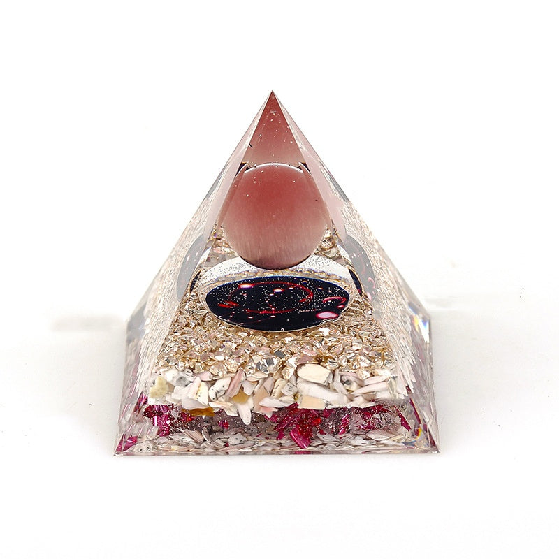 Crystal zodiac pyramid-1.4(Pick on live)