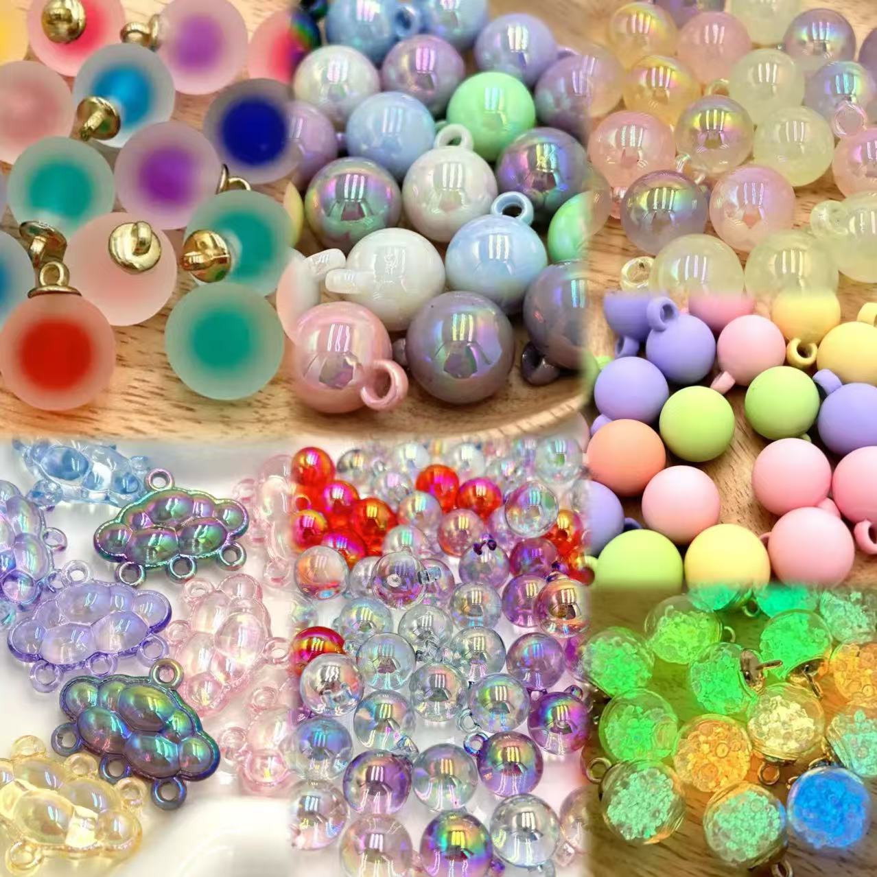 Mix Solid and Luminous Car Hanger Pendant Beads