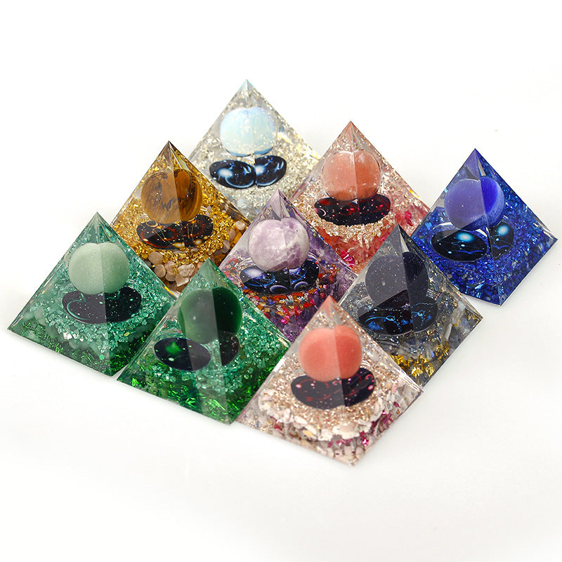 Crystal zodiac pyramid-1.4(Pick on live)