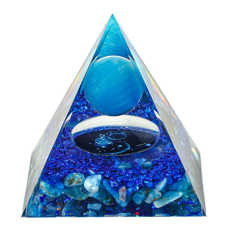Crystal zodiac pyramid-1.4(Pick on live)