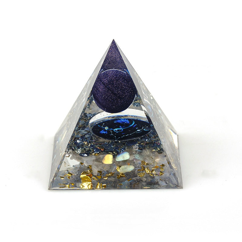 Crystal zodiac pyramid-1.4(Pick on live)