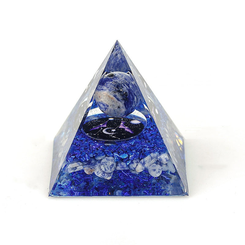 Crystal zodiac pyramid-1.4(Pick on live)